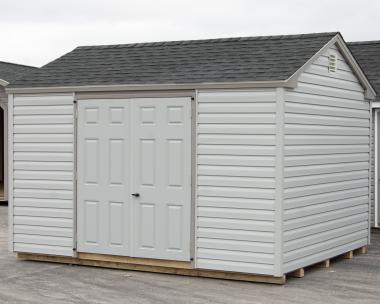 10x12 Madison Series Peak Storage Shed with Vinyl Siding From Pine Creek Structures