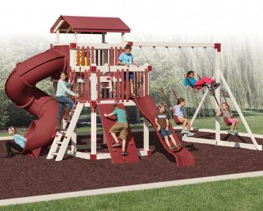 VINYL  SWINGSET AT PINE CREEK STRUCTURES IN YORK,PA.