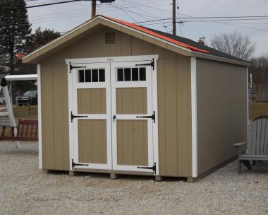 10'x14' Economy Peak Front  w/ Transom Windows 