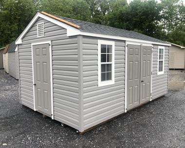 Et-00074 10x16 vinyl peak side storage shed