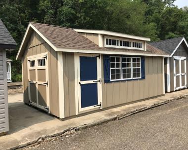 12x20 Cape Cod with Dormer and LP Board N Batten Siding