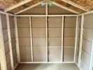 8 x 10 Economy Cut Lap Peak Shed - inside