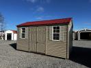 8x14 HD Peak with Vinyl Siding and Textured Metal Roof